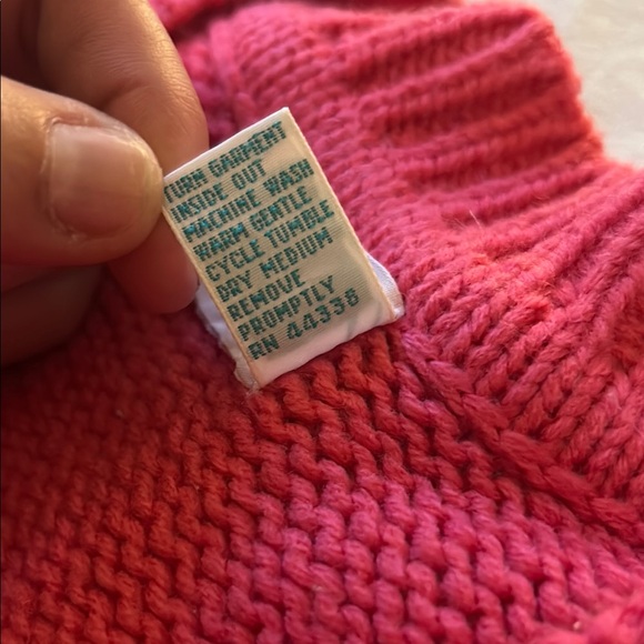 Women's vintage V-Neck Sweater Vest - Pink - Picture 3 of 4